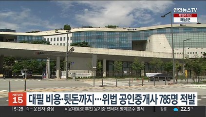 대필 비용·뒷돈까지…위법 공인중개사 785명 적발