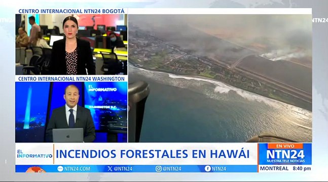 Decenas de muertos y evacuados por incendios forestales en Hawái