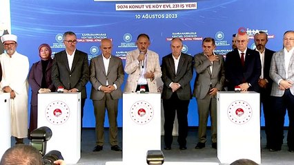 Cumhurbaşkanı Erdoğan startı verdi, Kahramanmaraş'ta ilk temeller atıldı