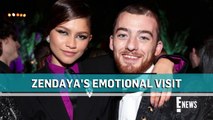Zendaya Visits Touching Memorial to Euphoria Co-Star Angus Cloud - E! News