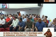 Partido Comunista de Cuba y PSUV reafirman lazos de hermandad y lucha contra el imperialismo