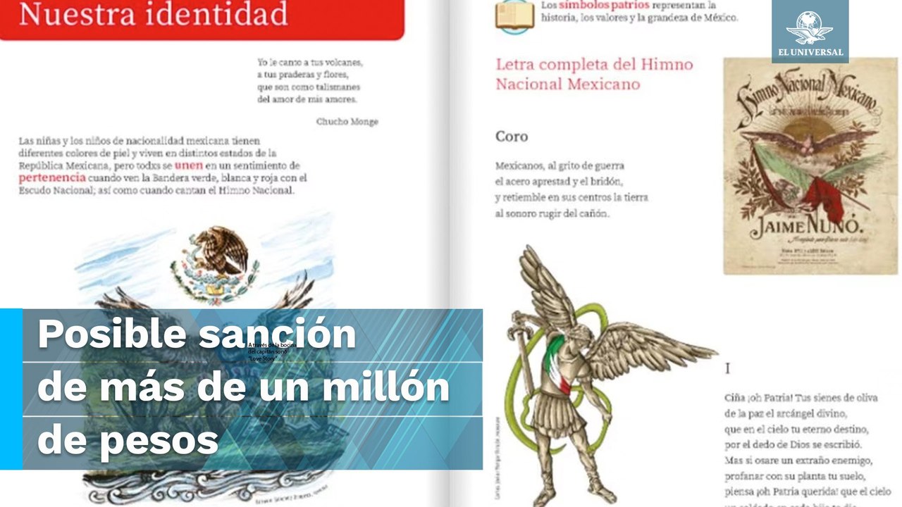 Otro error más. SEP incluye estrofas prohibidas del Himno en los libros de texto