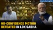 No-Confidence Motion defeated in Lok Sabha; NDA-led govt emerges unscathed | Oneindia News