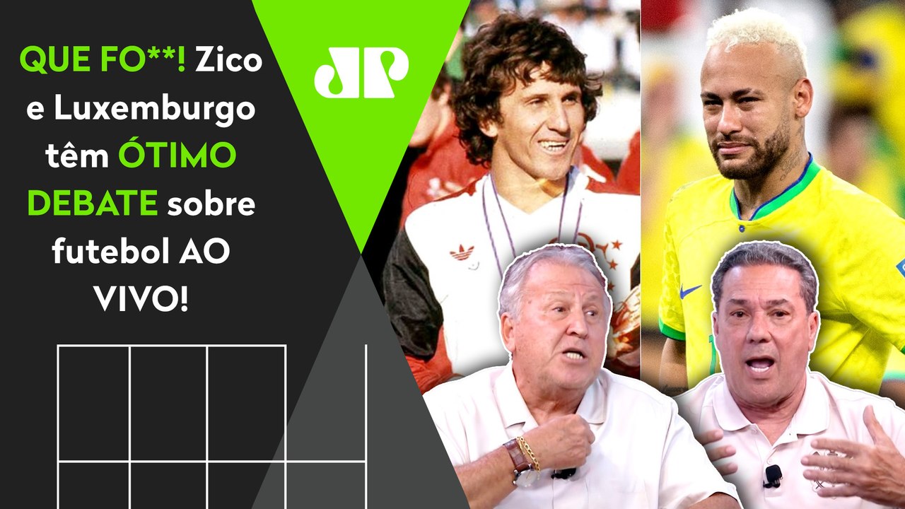 EXCLUSIVO! "Um GRANDE ERRO do futebol brasileiro hoje é..." Luxemburgo e Zico têm ÓTIMO DEBATE!