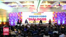 Primer foro del Frente Amplio por México con sus cuatro aspirantes presidenciales