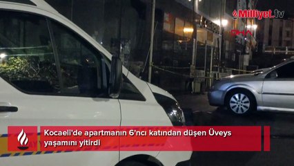Kocaeli'de apartmanın 6'ncı katından düştü... Kurtarılamadı