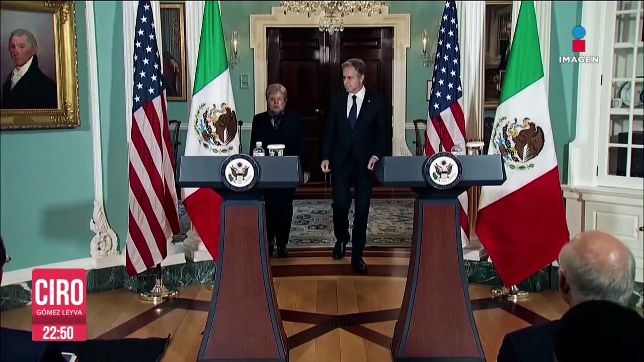 Alicia Bárcena habla con Mayorkas sobre fentanilo, boyas y migración