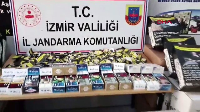 İzmir'de Kaçak Sigara Operasyonu: 180 Bin Bandrolsüz Makaron Ele Geçirildi
