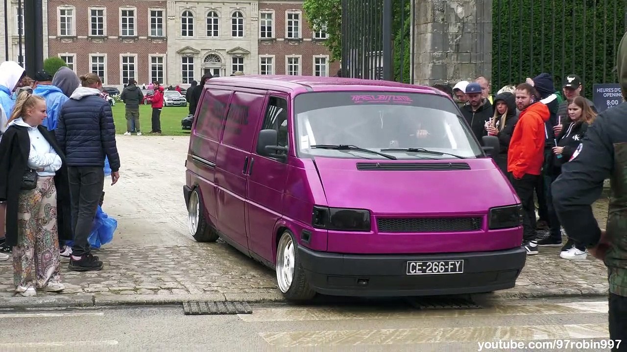 Clean TUNER cars leaving a Carshow in the RAIN - Risenation Belgian Chapter 2023