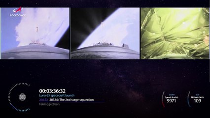 Rusia lanza la sonda Luna-25 para ser el primer país en alcanzar el Polo Sur lunar