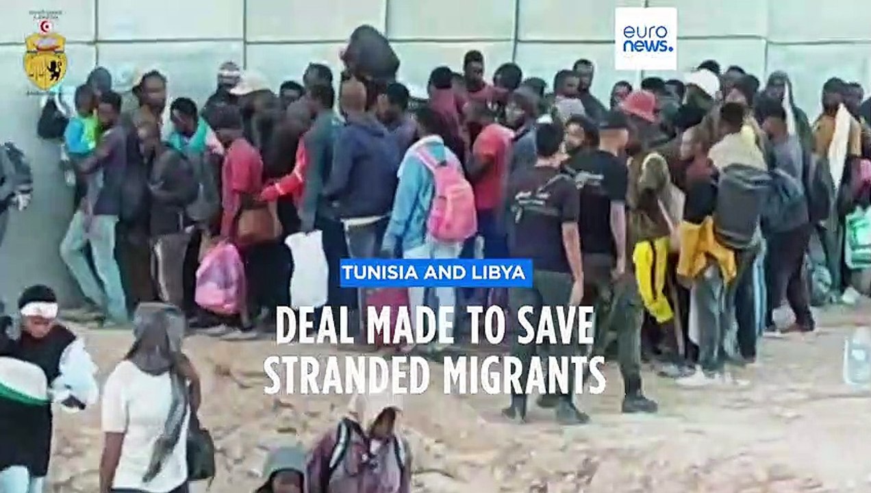 Tunisia and Libya agree to share responsibility for migrants stranded on border