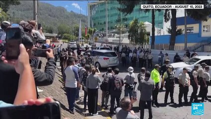 Ecuador arrests 6 Colombians in slaying of presidential candidate as violence weighs on nation