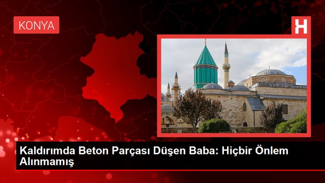 KALDIRIMDA KENDİSİ VE KIZININ ÜZERİNE BETON PARÇASI DÜŞEN BABA HİÇBİR ÖNLEM ALINMAMIŞ