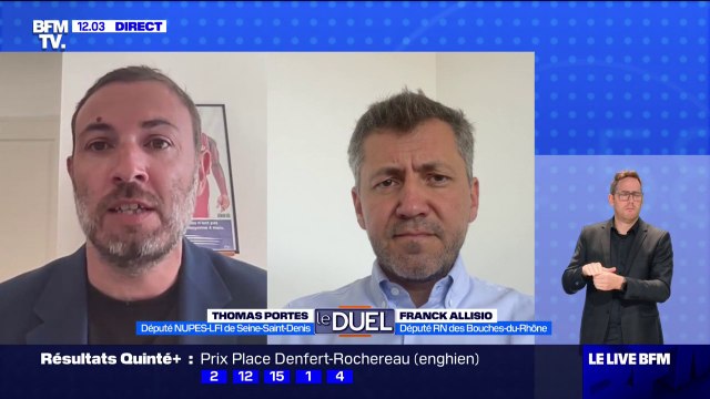 Le duel entre Thomas Portes, député Nupes-LFI et Franck Allisio, député RN
