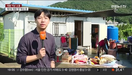 "흙탕물이라 씻어도 냄새나네요"…경남 태풍 피해 복구 구슬땀