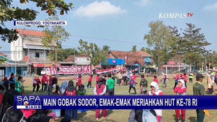 Peringati HUT ke-78 RI, Ibu-ibu PKK di Kulonprogo Main Gobak Sodor!