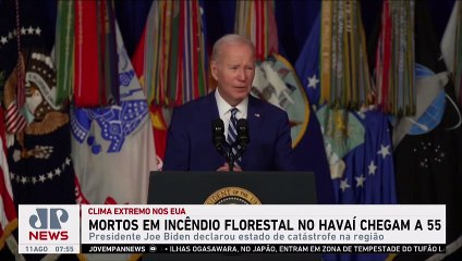 Biden declara estado de catástrofe no Havaí por incêndios e libera ajuda