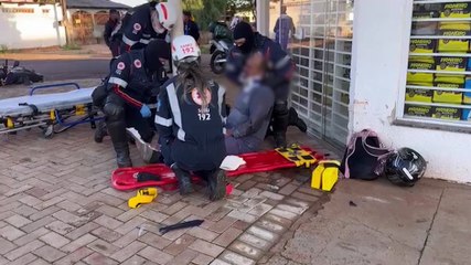 Colisão de trânsito deixa motociclista ferido no bairro Claudete