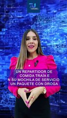 Detienen a motociclista repartidor de alimentos en Guadalajara, portaba un paquete con droga en su mochila  #TuNotiReel