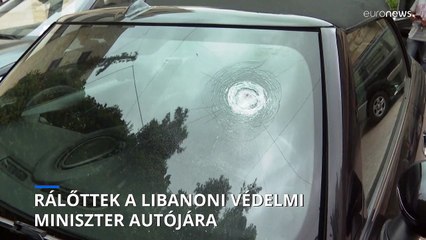 Lövés érte a libanoni védelmi miniszter autóját