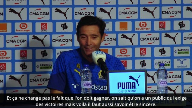 Marcelino : Nous sommes très loin du niveau que l'on va pouvoir montrer cette saison