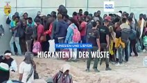 Tunesien und Libyen wollen Migranten im Grenzgebiet versorgen