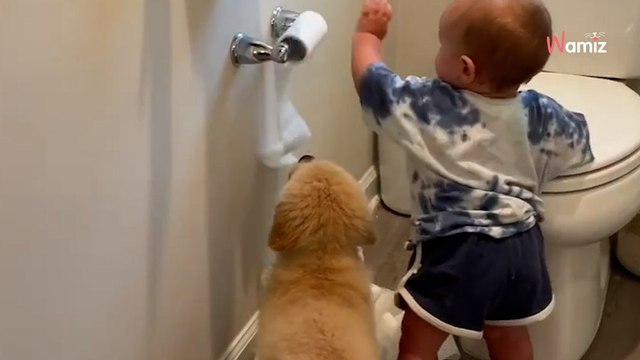 Sur Instagram, la relation d’un bébé et d’un chiot fait fondre d’amour des milliers d’internautes