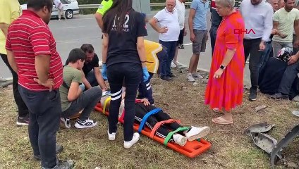 Samsun'da Otomobil Kazası: 2 Kişi Yaralandı
