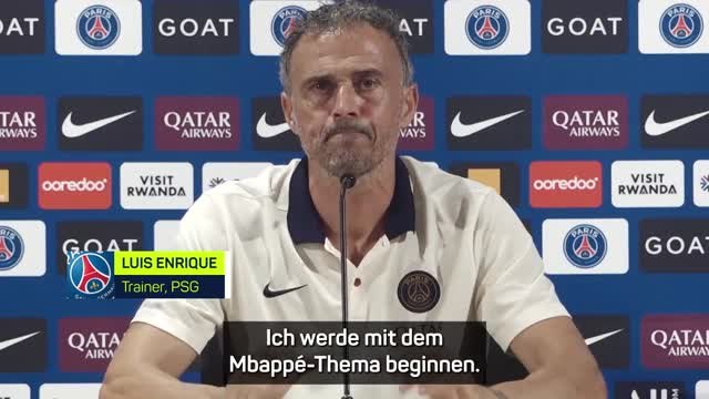 Enrique: Hoffe, PSG und Mbappé finden Lösung