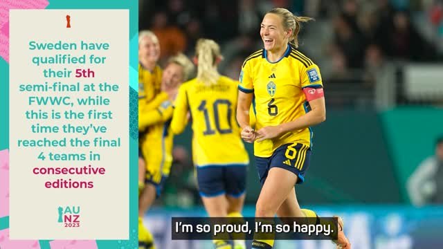 'Nothing impossible' for Sweden after making World Cup semi-finals