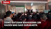 Diwarnai Saling Dorong, Ratusan Mahasiswa Terobos Gedung Rektorat UIN Raden Mas Said Surakarta