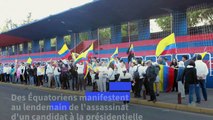 Equateur: manifestation pour demander justice après l'assassinat d'un candidat aux élections