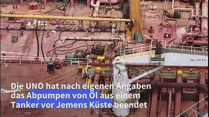 Öl aus Tanker vor jemenitischer Küste erfolgreich abgepumpt