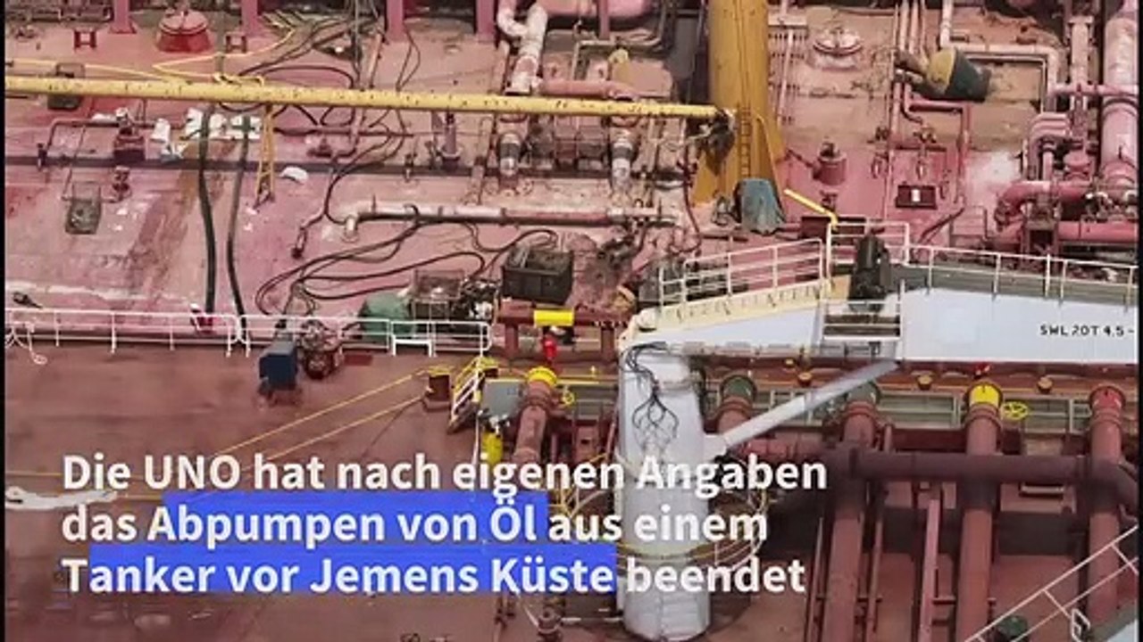 Öl aus Tanker vor jemenitischer Küste erfolgreich abgepumpt