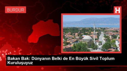 Gençlik ve Spor Bakanı Bak, AK Parti Burdur İl Başkanlığı'nda konuştu Açıklaması