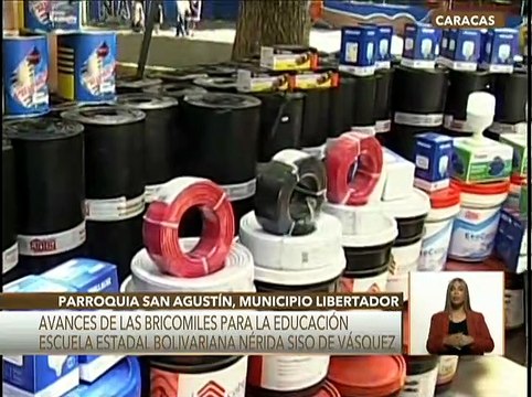 Bricomiles reciben dotación para rehabilitar a la E.E.B. Nérida Siso de Vásquez en la pqa. San Agustín