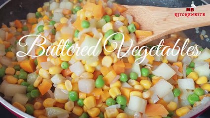 Easy Satisfying Buttered Vegatables : #cooking #recipe #share #satisfying