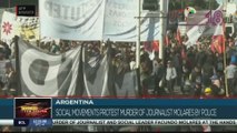 FTS 12:30 11-08: Social organizations march in Buenos Aires after Facundo Molares' death