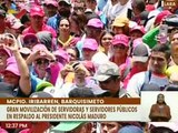 Gran movilización de los trabajadores públicos en respaldo al Pdte. Nicolás Maduro en Lara