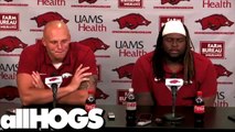 Hogs' Landon Jackson, Taurean Carter After Friday's Practice