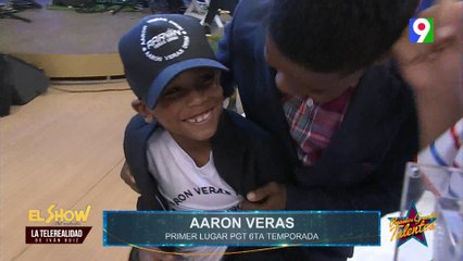 Aaron Veras Ganador de PGT 6ta temporada en El Show del Mediodía