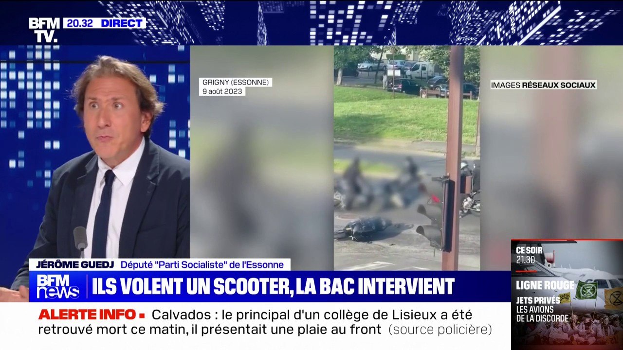 Vols de deux-roues avec violences à Grigny: "J'ai adressé mes félicitations à l'ensemble des équipes [de la police]", indique Jérôme Guedj (député PS de l'Essonne)
