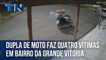 Dupla de moto faz quatro vítimas em bairro da Grande Vitória