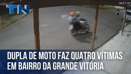 Dupla de moto faz quatro vítimas em bairro da Grande Vitória