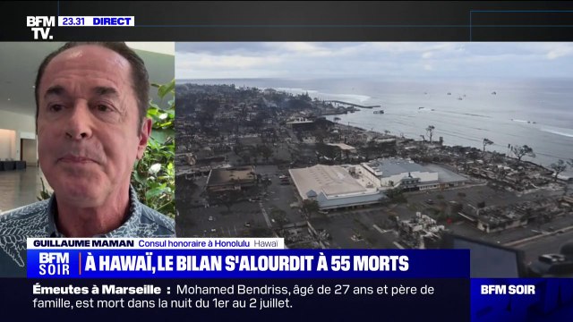 Incendies à Hawaï: Nous avons 600 résidents français que nous connaissons sur l'île de Maui , indique Guillaume Maman (consul honoraire à Honolulu)