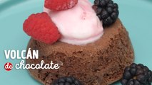 Receta para preparar un delicioso volcán de chocolate