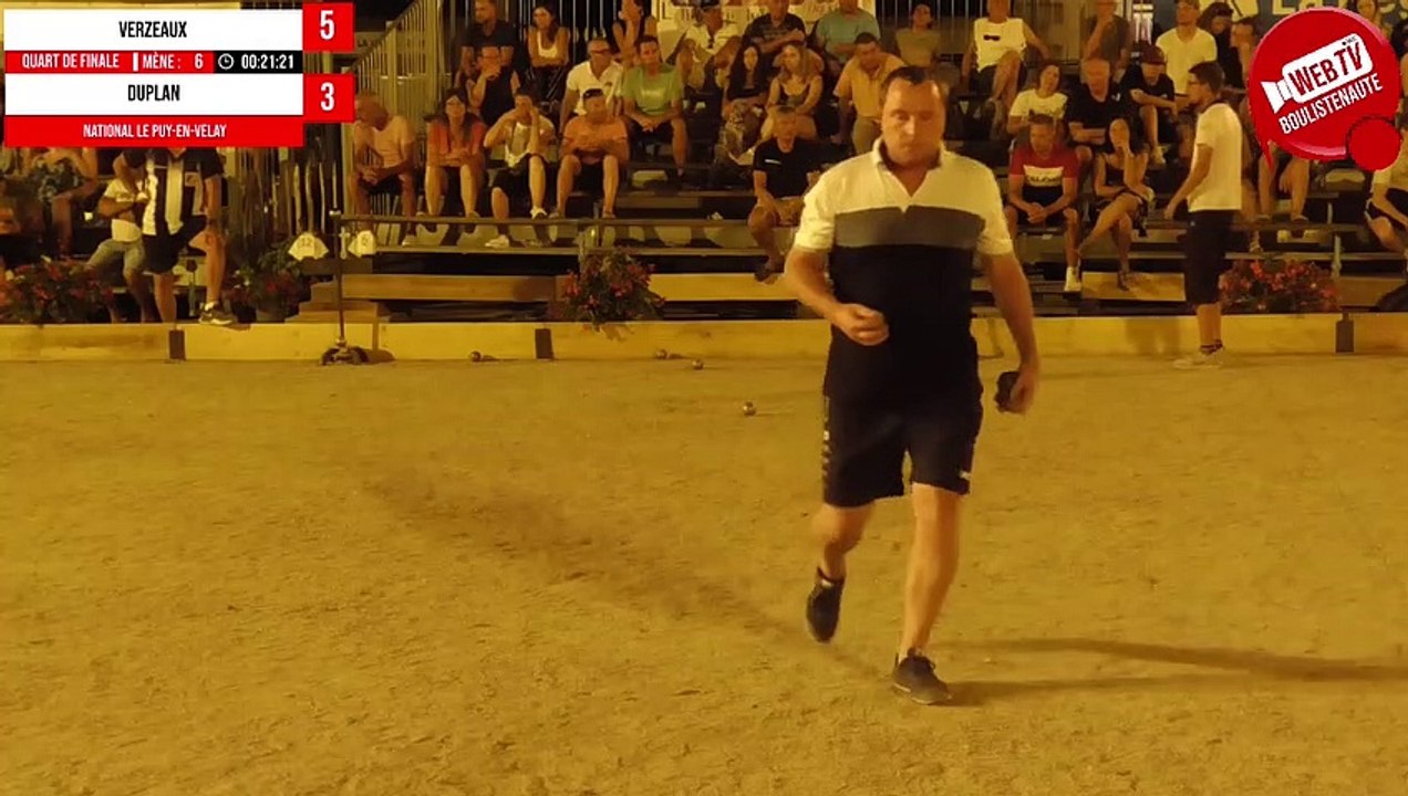 Quart tête-à-tête : VERZEAUX vs DUPLAN - WebTV Le Puy-en-Velay : Supranational de pétanque triplette open 2023 (9)