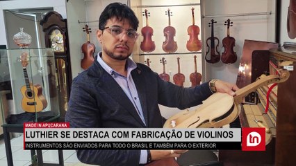Violinos fabricados por luthier de Apucarana ganham o Brasil