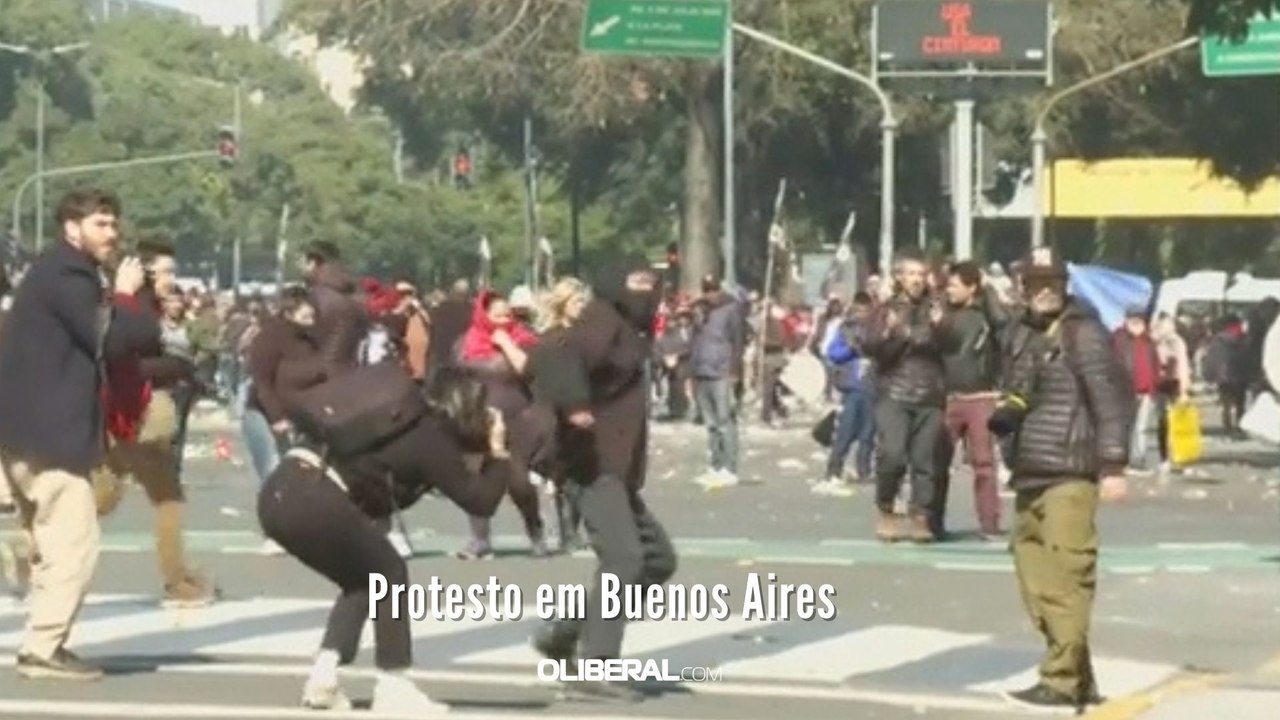 Protesto em Buenos Aires
