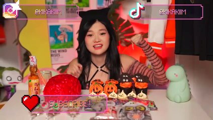 ASMR HALLOWEEN DESSERT MUKBANG _ EDIBLE BRAIN, FRANKENSTEIN CANDY, HALLOWEEN JELLY
